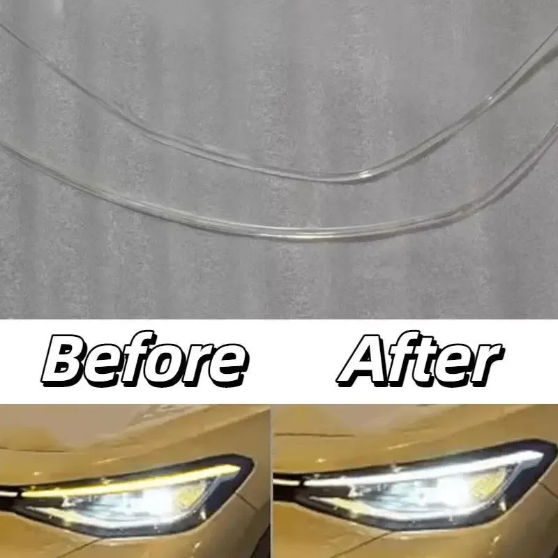 

Акриловая лента для VW ID4 ID.4 2021 2022 2023 2024, высокая версия, светодиодная направляющая для фар DRL, пластина дневных ходовых огней, трубчатая планка