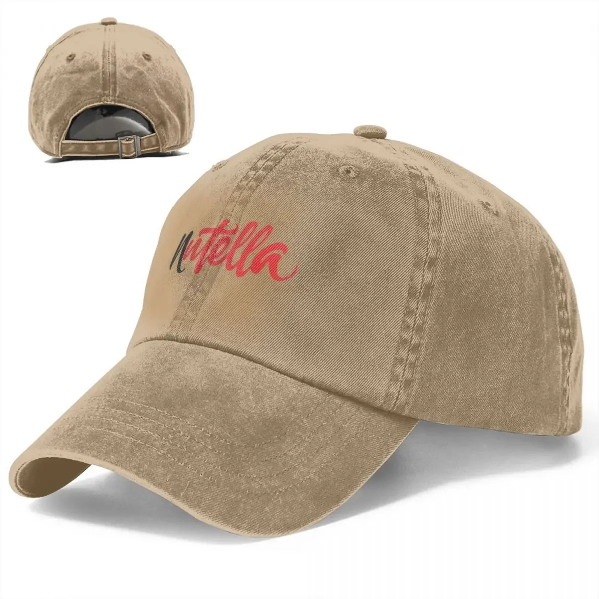 Nutella Chocolates Lover Unisex Baseball Cap Distressed  Hats  Casual Outdoor Running  Adjustable Sun 