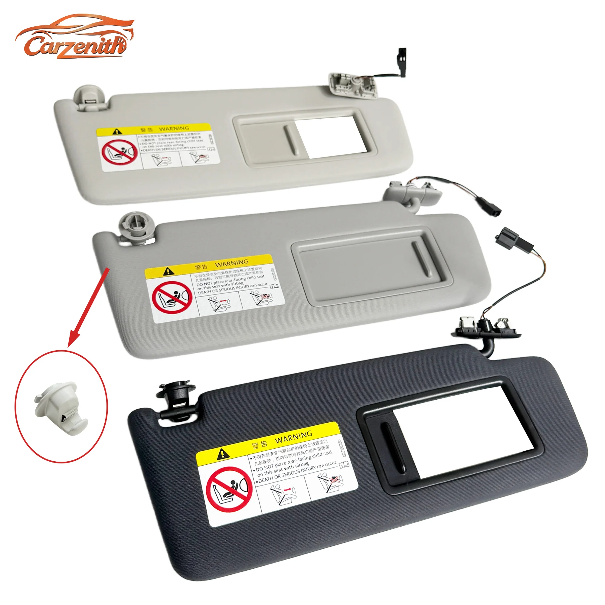 Sun Visor For VW Golf Mk7 Mk8 Sportsvan Passat B8 B9 Jetta Skoda Octavia Fabia Superb Mk3\4 Scala Enyaq Karoq Kamiq Rapid Kodiaq