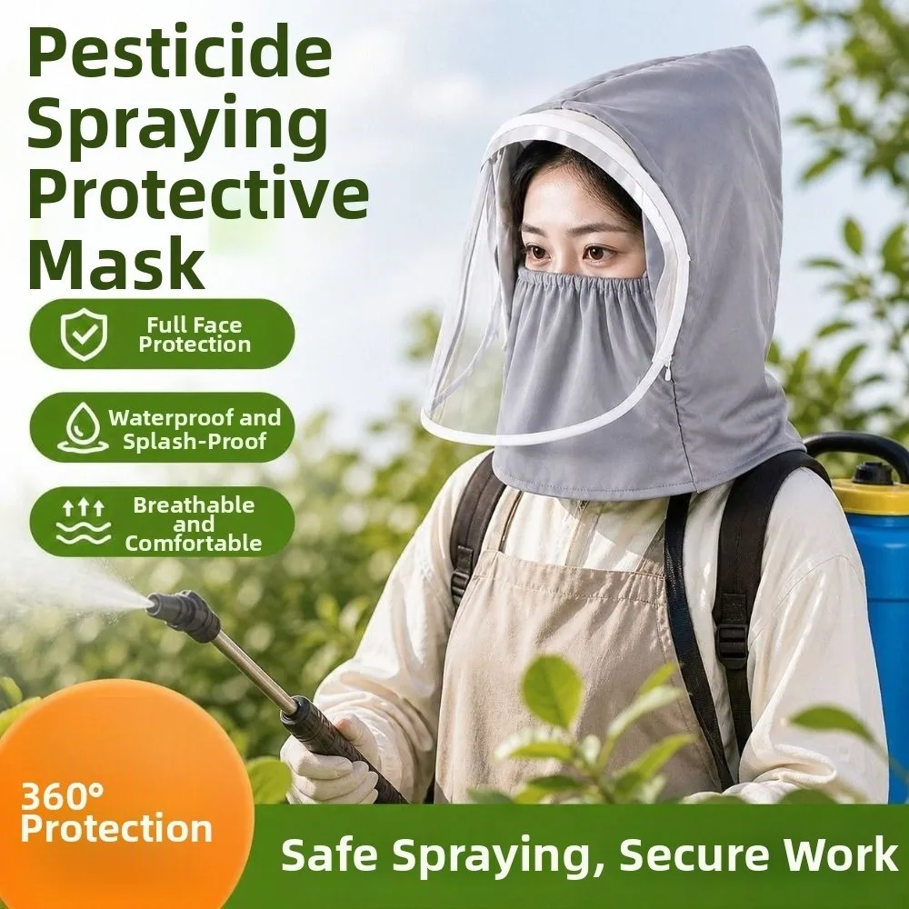 Dust Proof Full Face Mask Saliva-Proof Anti Oil Splash Clear Face Cover Anti Fog Detachable Face Protection Splash Guard Garden