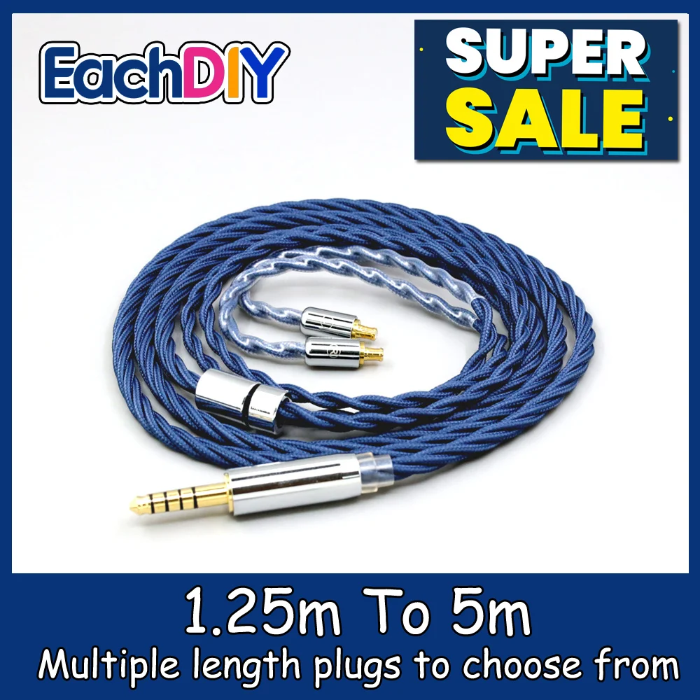 

99% Pure Silver OCC Graphene Sleeved Earphone Cable For Audio Technica ATH-CKR100 CKR90 CKS1100 CKR100IS CKS1100I LN008621