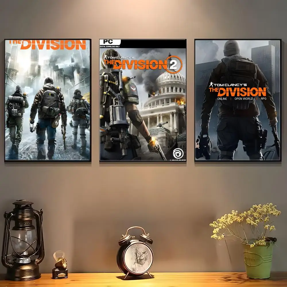 Tactical Game T-Tom Clancys The Division Poster  Iconic Poster Wall Art Print Poster Decorative Mural Home Decor Gift Unframed view 6