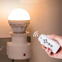 Smart Plug-in With Switch Night Light Bedroom Bedside Lamp Lamp Holder LED Remote Control Lights Wall Socket