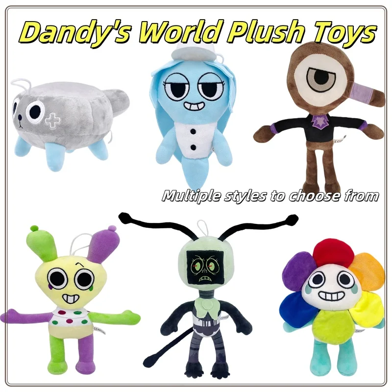 

2025 Dandy's World Plush Toys - Cute Goob Pebble Soft Stuffed Dolls Cocoa Tisha Yatta Game Characters Birthday Gift Ideas