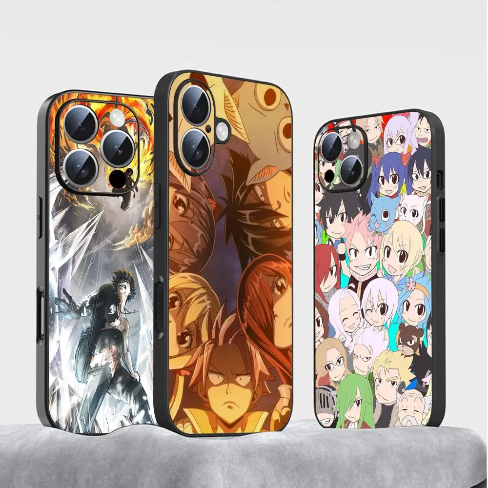 FAIRY TAIL hot japan game design Phone Case For iPhone 16 15 14 13 12 11 Plus Mini Pro Max Limited Soft black Shockproof Cover