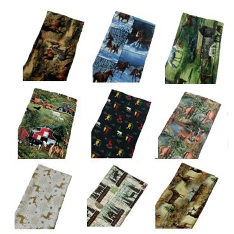 

ViaPhil 100% Cotton Animals Deer Horse Series Pattern Printed Cotton Fabric Patchwork Cloth Dress Home Decor