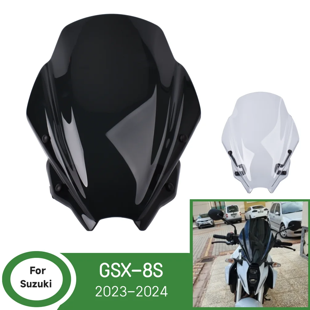 

GSX8S передний ветрозащитный экран, воздушные дефлекторы для Suzuki GSX-8S 2023 2024 GSX 8S, аксессуары для лобового стекла мотоцикла