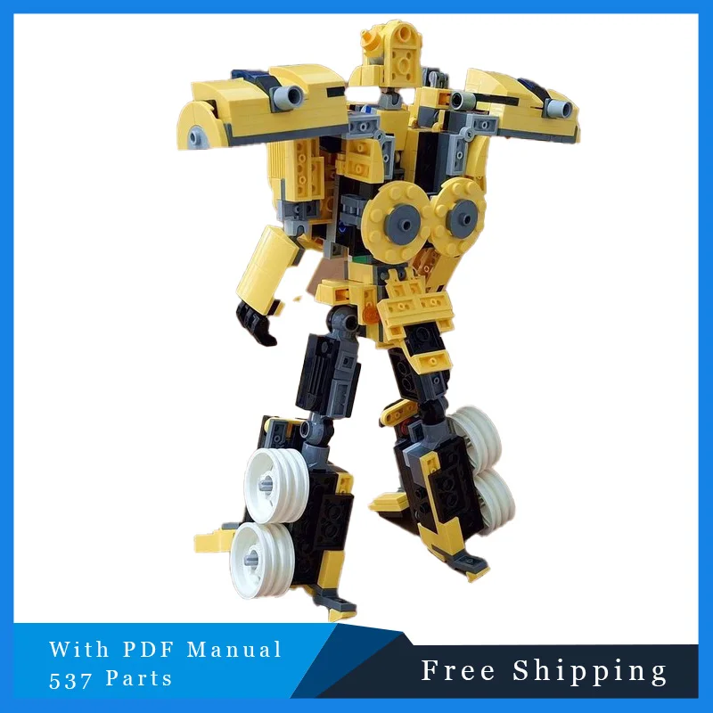 537 PCS MOC Creativo Deformazione Robot Modulare Building Block Modello Per Bambini Educativi STEM Giocattoli Set Per I Ragazzi Regali Di Natale