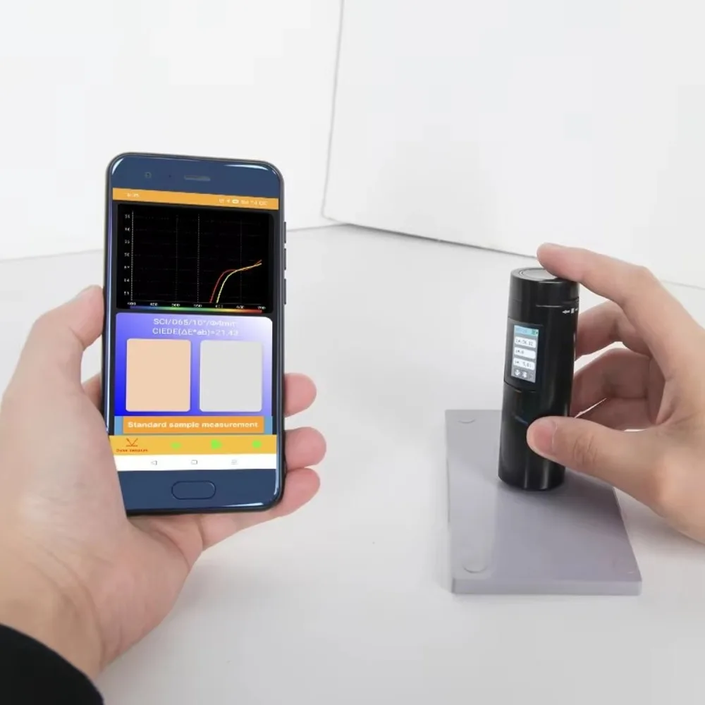 

Portable Colour Spectrometer with 8mm Aperture Measurement Caliber Small Pocket Colorimeter for Skin