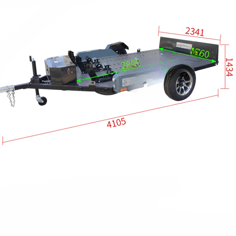 Electric hydraulic lift motorcycle trailer motorcycle trailer single trailer double trailer camping trailer motorcycle trailer