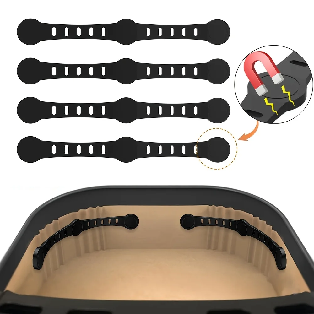 2/4PCS Air Fryer Magnet Silicone Buckle for Holding Down Air Fryer Parchment Paper Liners Prevent The Paper Gasket From Burning