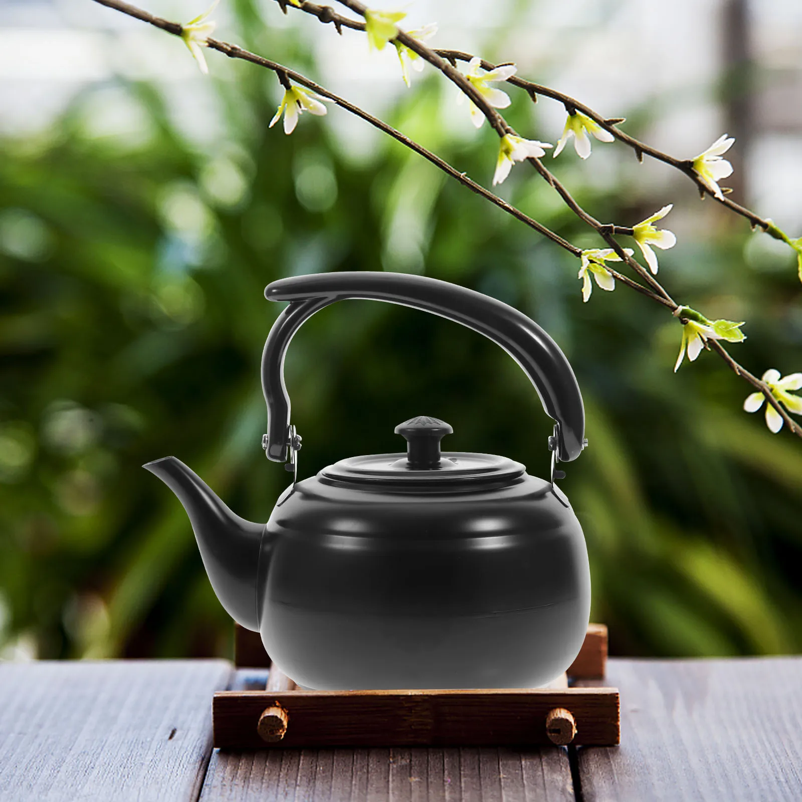 

Tea Kettle with Infuser Beam Pot Teapot Black 201 Stainless Steel Kettles Stovetop