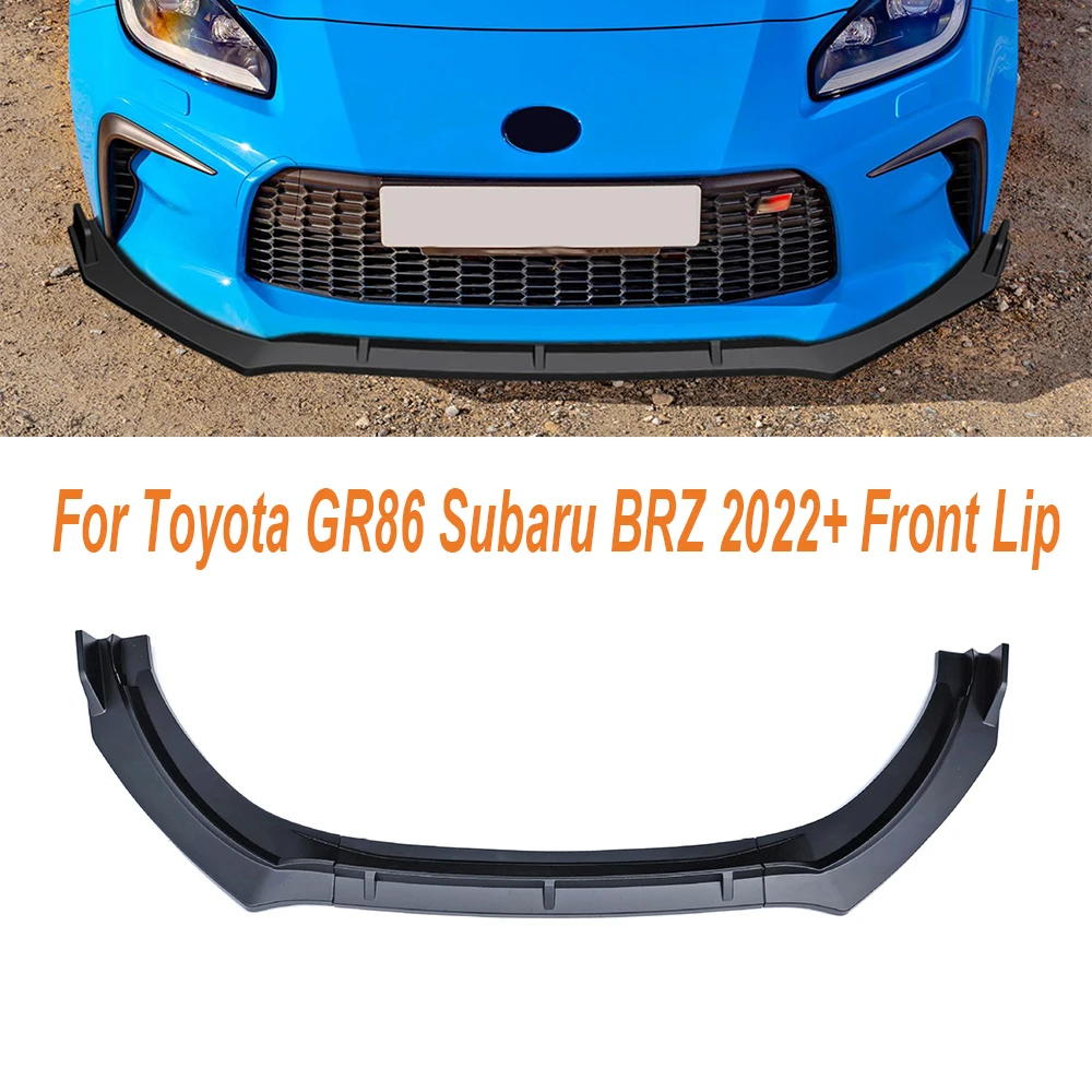 

Car Front Bumper Lip Splitter Diffuser Body Kit Spoiler Bumper For Toyota GR86 Subaru BRZ 2022+ Guard Protector Auto Accessories