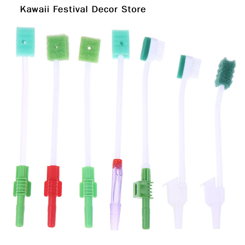 【K】1pcs Disposable  Sponge Toothbrush ICU Suction Swab Oral Care Single Use Suction Toothbrush System Oral Care Hygiene