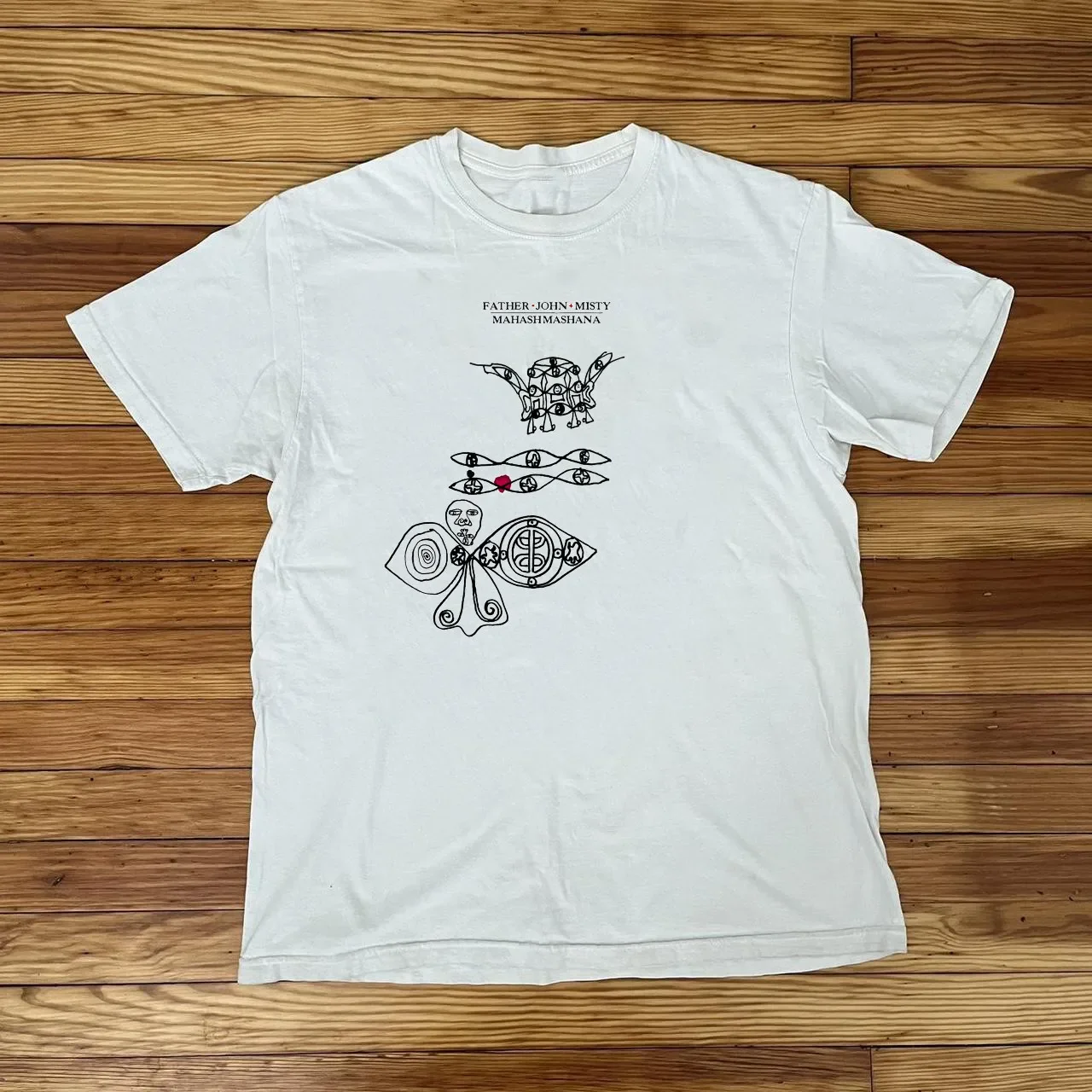 Father John Misty Mahashmashana Album White T Shirt All Size AR1415