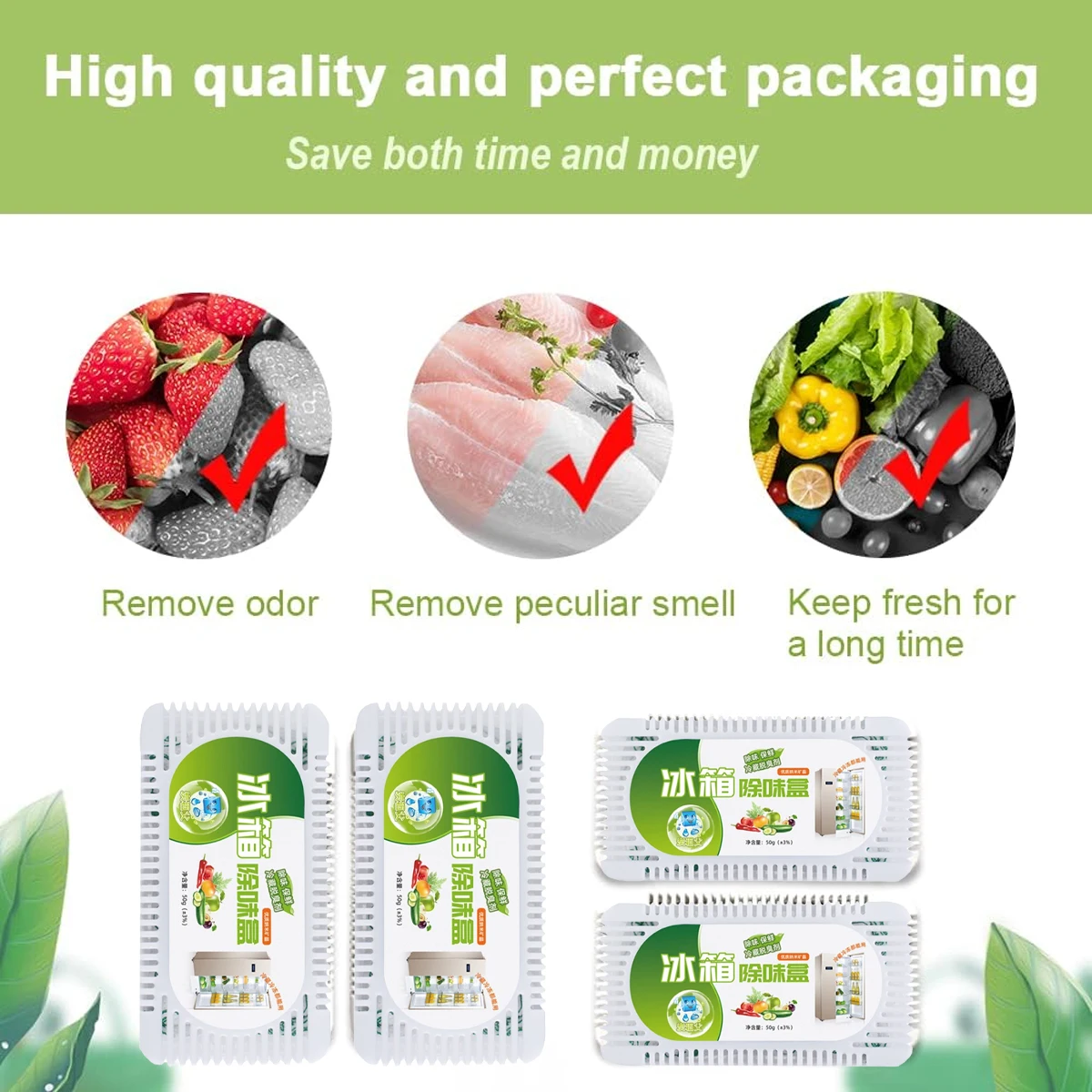 Picture 5: Refrigerator Deodorizer Box Natural Activated Carbon Deodorizer Dehumidifier Suitable For Refrigerator Wardrobe