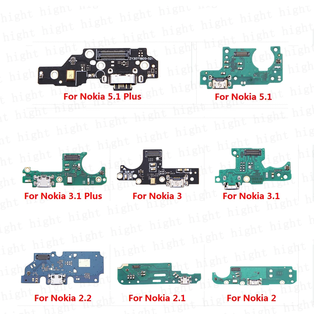 Charging Flex Cable With Microphone For Nokia 3.1 5.1 Plus 2.1 2 2.2 3 3.2 4.2 5 Mic Charger Port Dock Connector Board