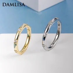 DAMLISA Round 1.8mm D Color VVS1 Moissanite Wedding Band Rings For Women 925 Sterling Silver Engagement Eternity Ring Wholesale