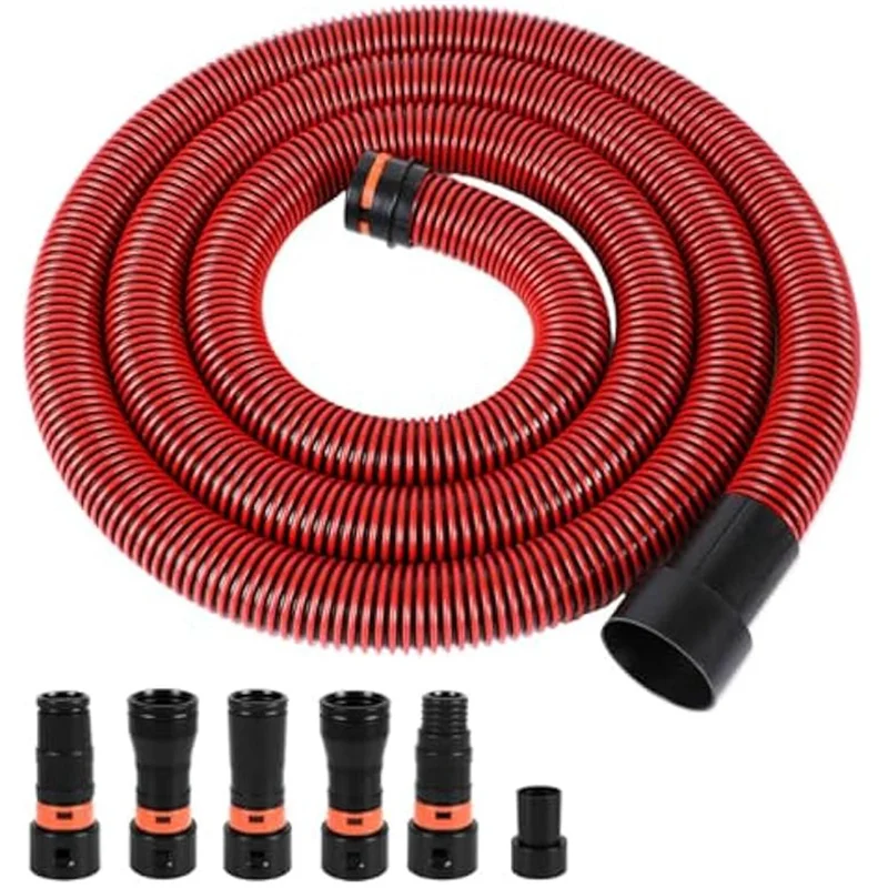 PORK-Dust Collection Hose Kit For Home And Shop Vacuums System With 6 Adapters Of Woodworking Power Tool And Sander