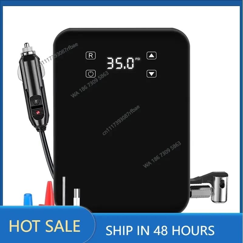 Portable Touch Screen 12v air Pump Compressor Tire Inflation for Car Bicycle Bike Wheel Digital Tire Inflator 22 Cylinder