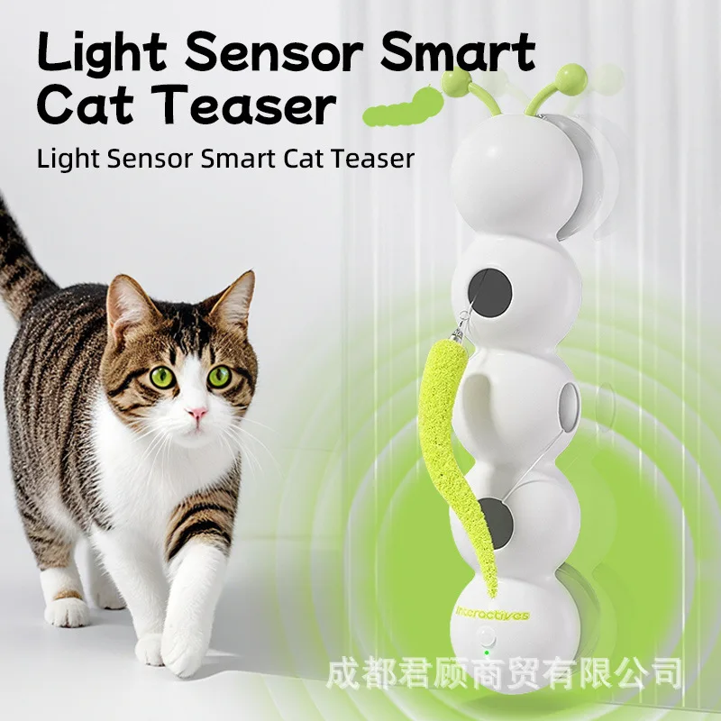 New Electric Cat Toy Caterpillar Modeling Intelligent Self-hi Boredom Relieving Artifact Charging Interactive Chasing Music