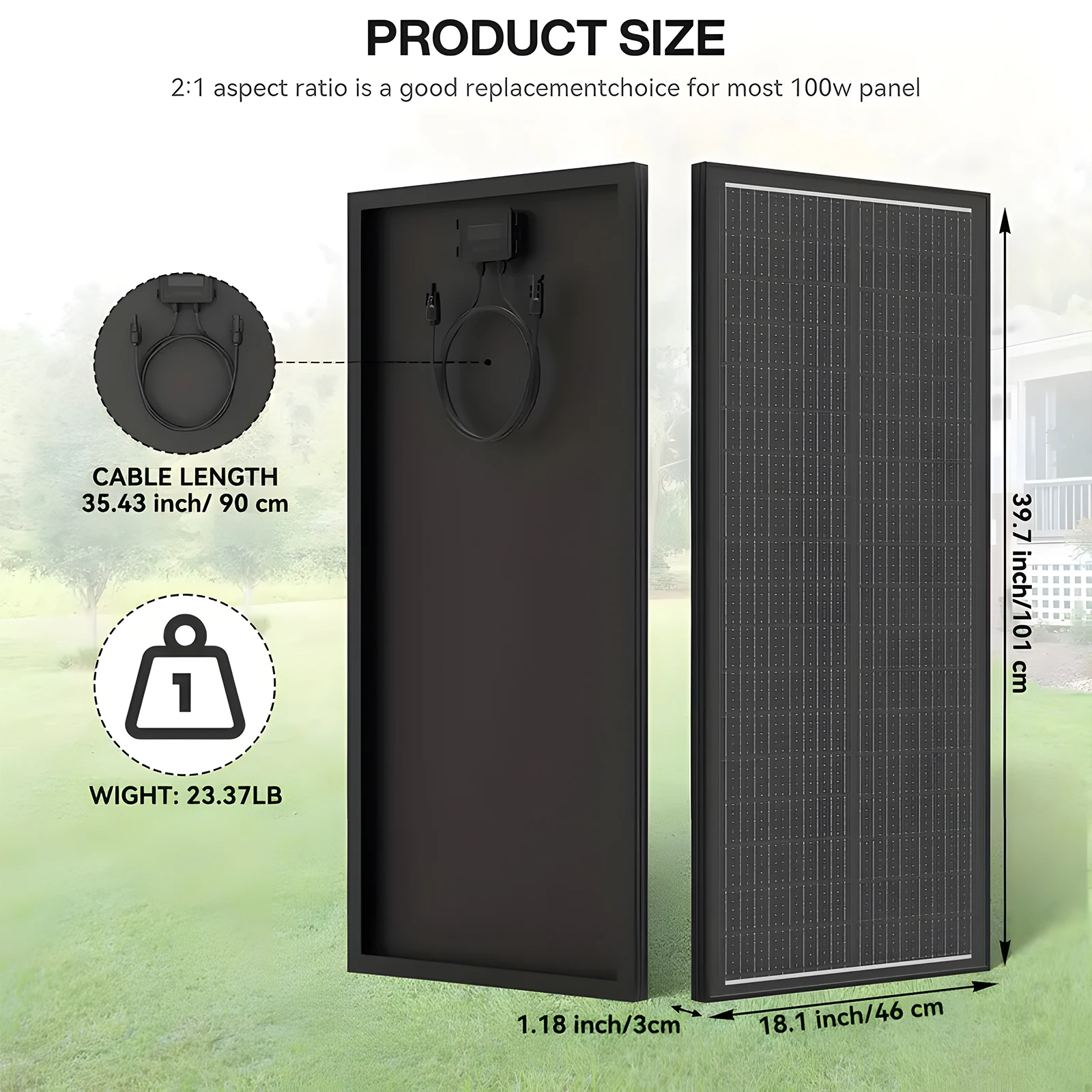 WERCHTAY 12 فولت 400 واط/200 واط/100 واط 18BB لوحة طاقة شمسية صلبة أحادية السيليكون N-نوع الخلايا الشمسية مقاوم للماء التخييم/المنزل/RV #4