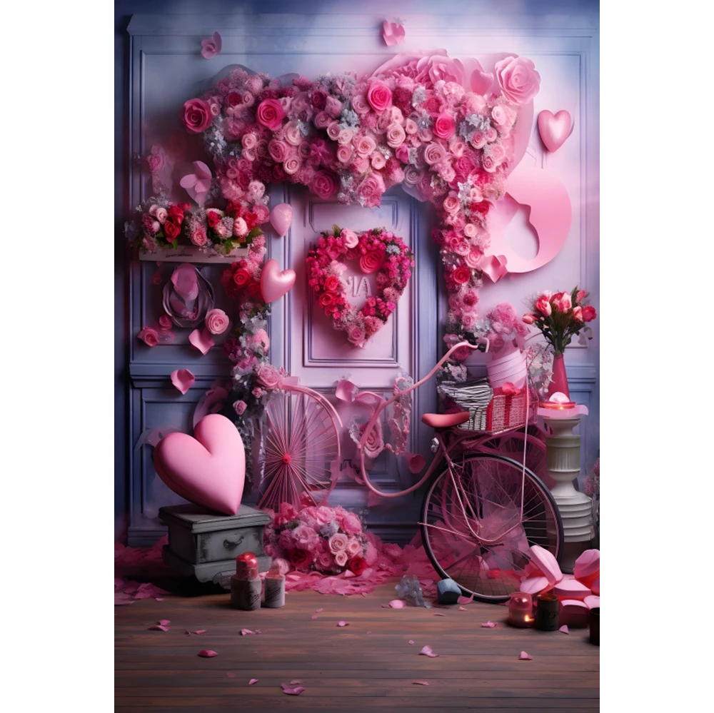 لاياكو-خلفية تصوير فوتوغرافي ، عتيقة زهرية ، جدار باب خشبي ، وردة وردية ، قلب حب ، حفل زفاف ، خلفية بورتريه