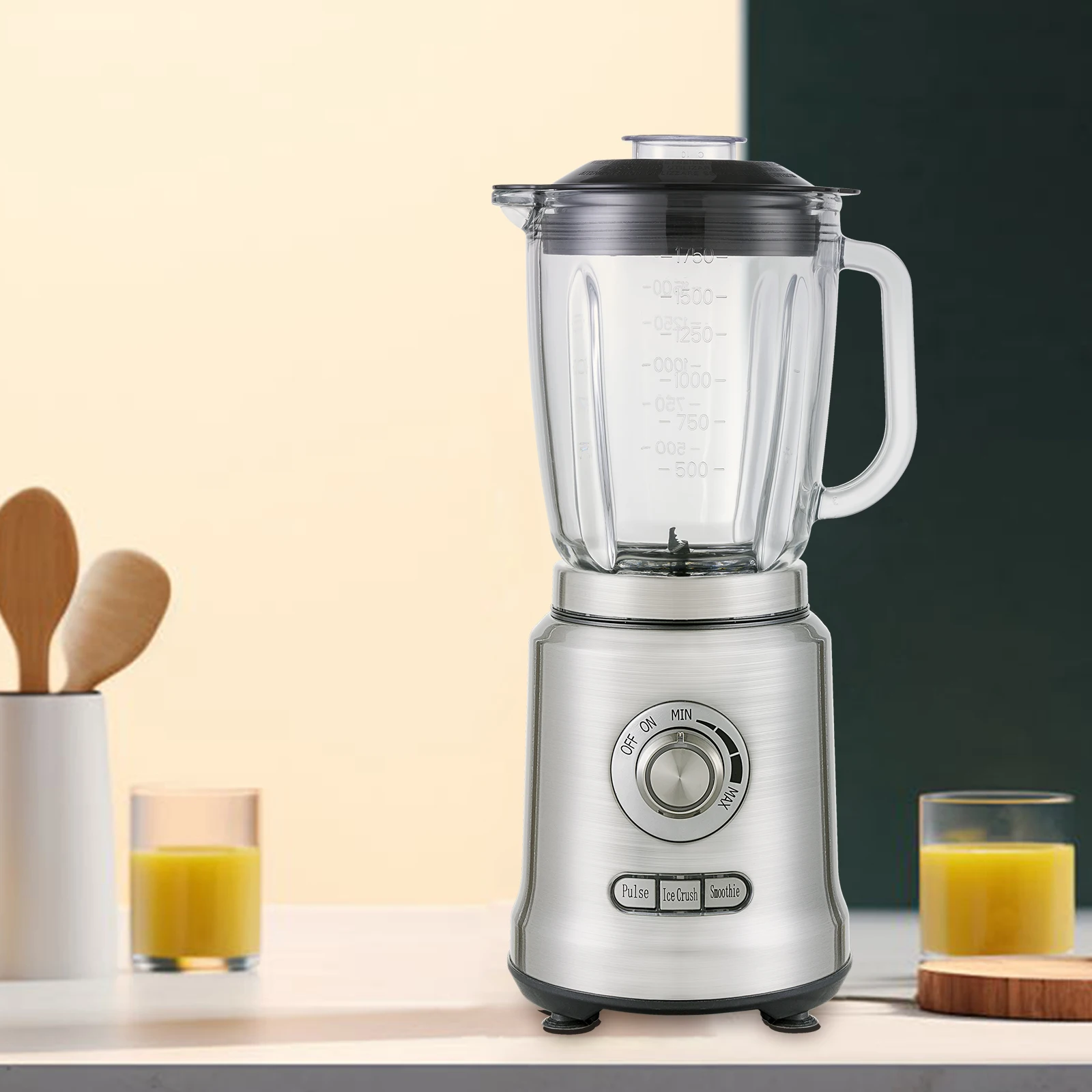 Heavy‑Duty Commercial Electric Blender Fresh Fruit Juicer Smoothie Mixer Kitchen Food Processing Appliance