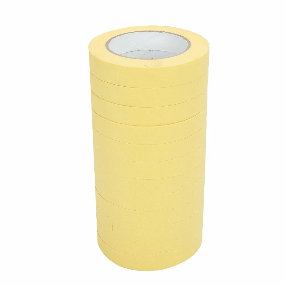 48 Rolls 06652 Crepe Paper Automotive Refinish Tape 3/4 Inch Yellow