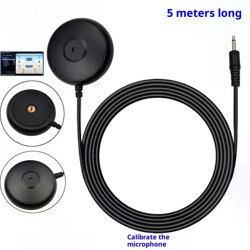 

Premium One Piece 5-Meter Mono Plug Calibration Microphone for Pioneer MCACC AV Receiver; 20Hz-16KHz Sound Frequency