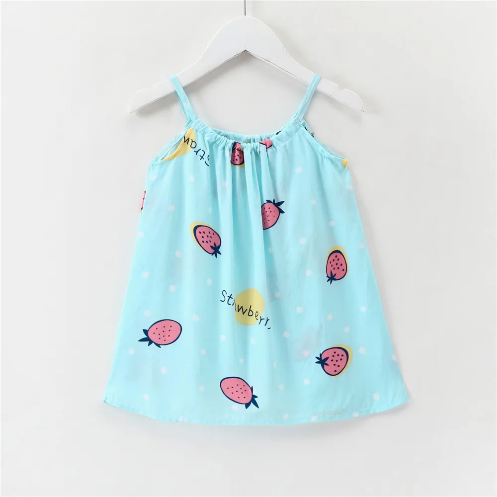 Baby Girls Dress Summer Kids Cute Sling Dresses Children Clothing Toddler Girl Casual Sleeveless Princess Dress