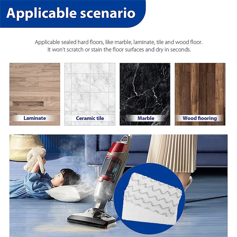 AS62 10 упаковок подушечек для паровой швабры Bissell PowerFresh 2747A 1252 1543 1632 1652 1132 1530 11326 серии вакуумных паровых швабр