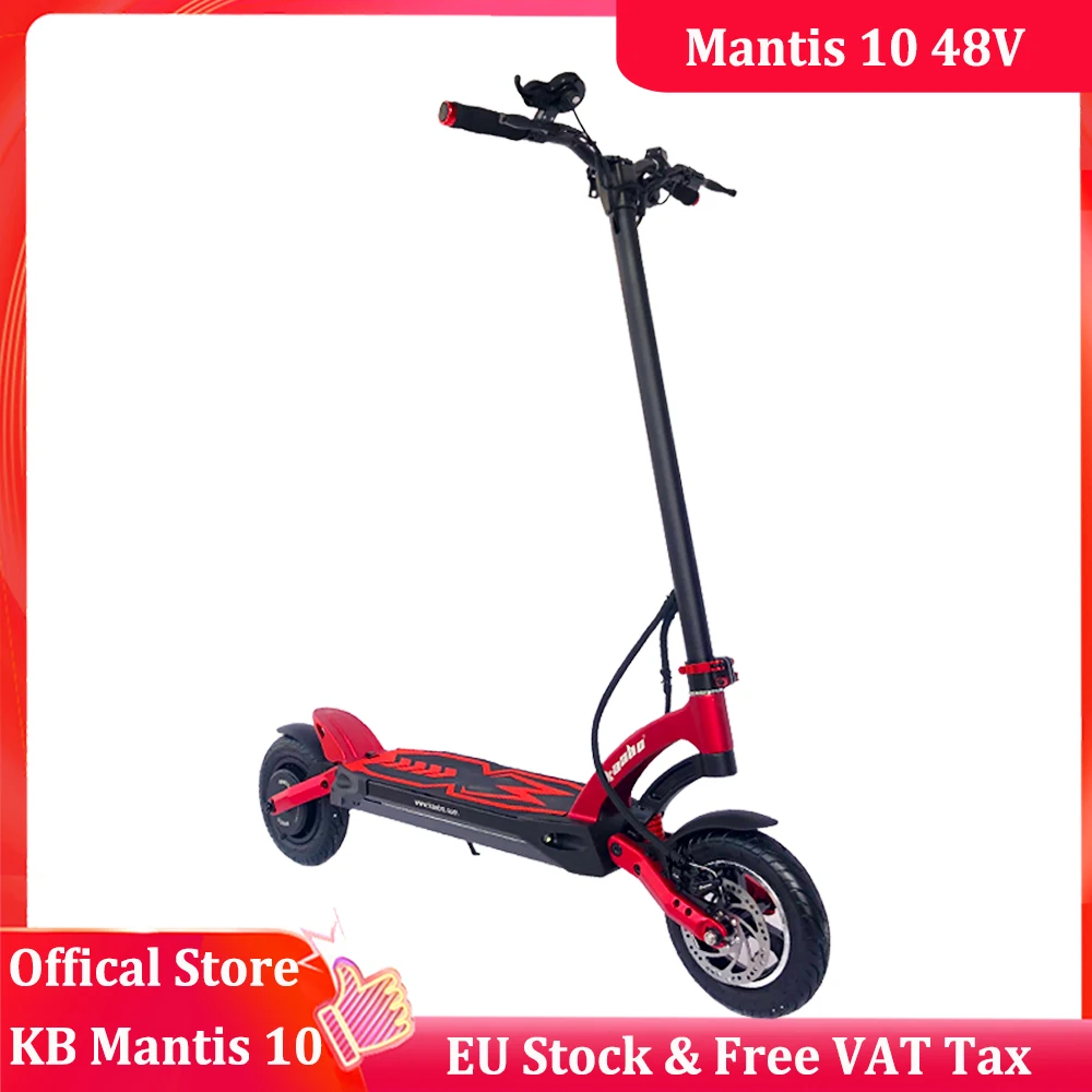 

Original Kaabo Mantis 10 10inch Single Motor E-scooter 800W 48V 18.2Ah Electric Scooter Foldable Electrice Scooter