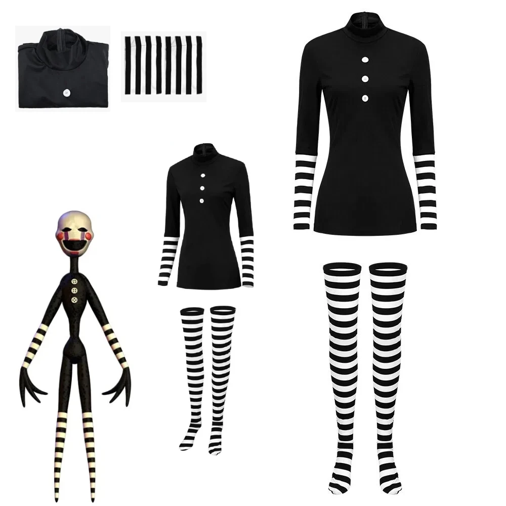 

Anime Bear Goes To Another World Cosplay Horror Clown Puppet Dress Set Halloween Carnival Party Performance Costume Outfit