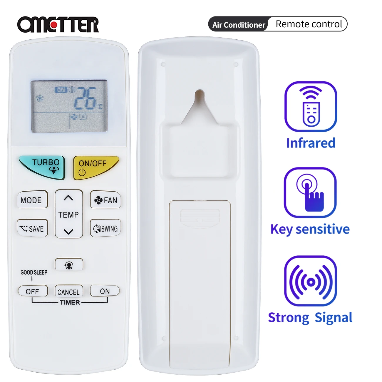 ARC470A1 Air Conditioner Remote Controller Replacement for DAIKIN ARC470A11 ARC470A16 ARC469A5 ARC455A1 KTDJ002