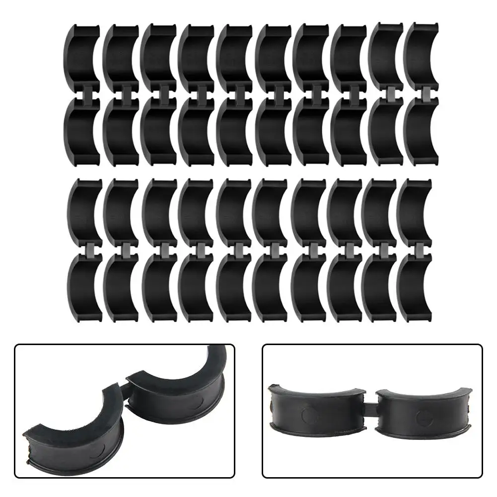 20pcs Bicycle Handlebar Rubber Gasket Fits 22.2/25.4 To 31.8mm Bike Handlebar Spacers Repair Parts Cycling Accessories
