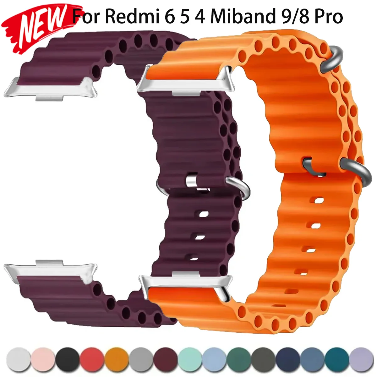 �y�Z�[�����zRedmi Watch 6/5/4�p�I�[�V�����V���R���X�g���b�v�A�����p�u���X���b�g�AXiaomi Mi Band 10/9/8 Pro�p���^���o���h�A�N�Z�T���[