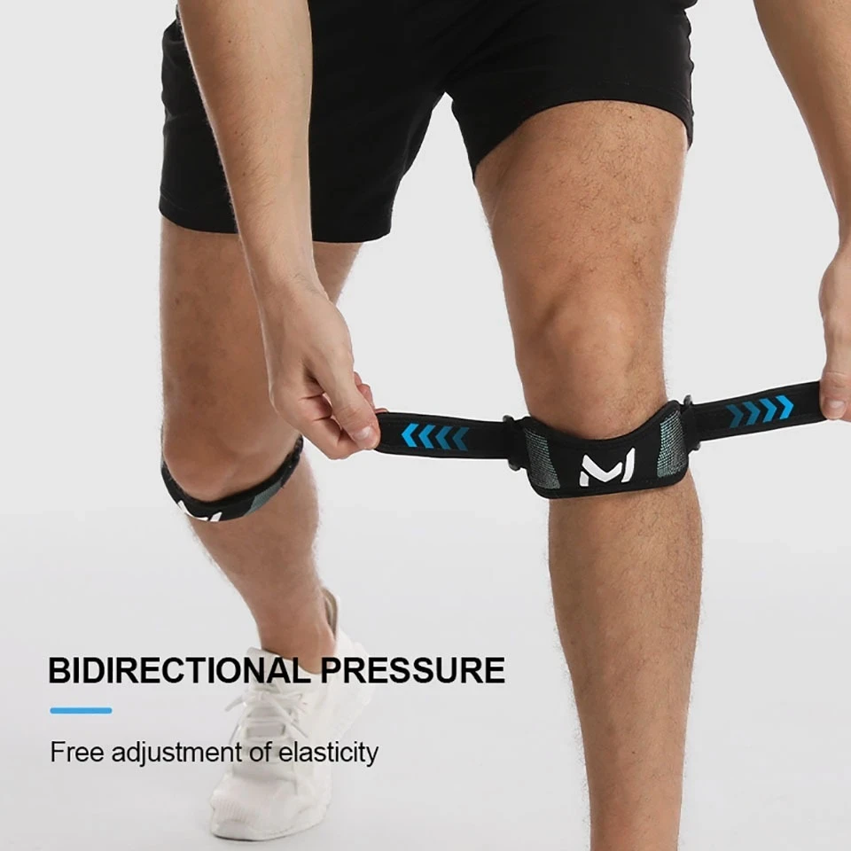 1Pcs Patella Kneecap Band Adjustable Silica Gel Knee Tendon Strap Protector Knee Pad Running Sports Cycling Gym Knee Support