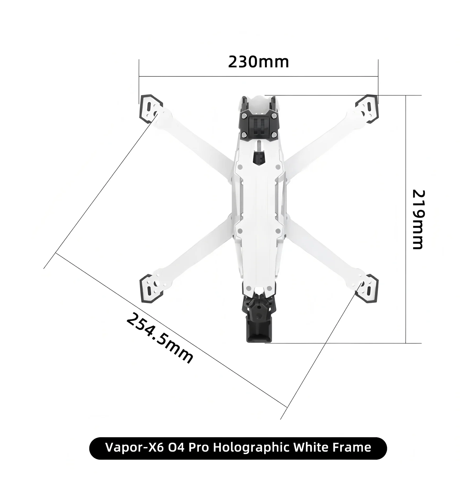 GEPRC Vapor D5/x5/x6 O4 Pro Frame 5 6inch Drone Carbon Fiber RC FPV Quadcopter Helicopter Replacement Accessories Parts view 3