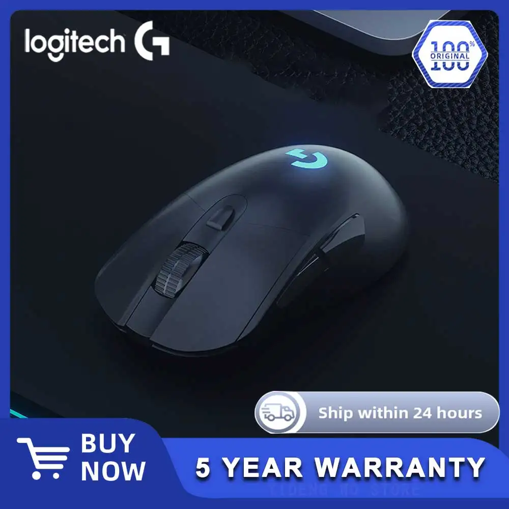 

НОВАЯ киберспортивная мышь Logitech G703 HERO 2,4 ГГц, беспроводная RGB-мышь, дополнительная зарядка, настраиваемый вес, еда курицы, FPS