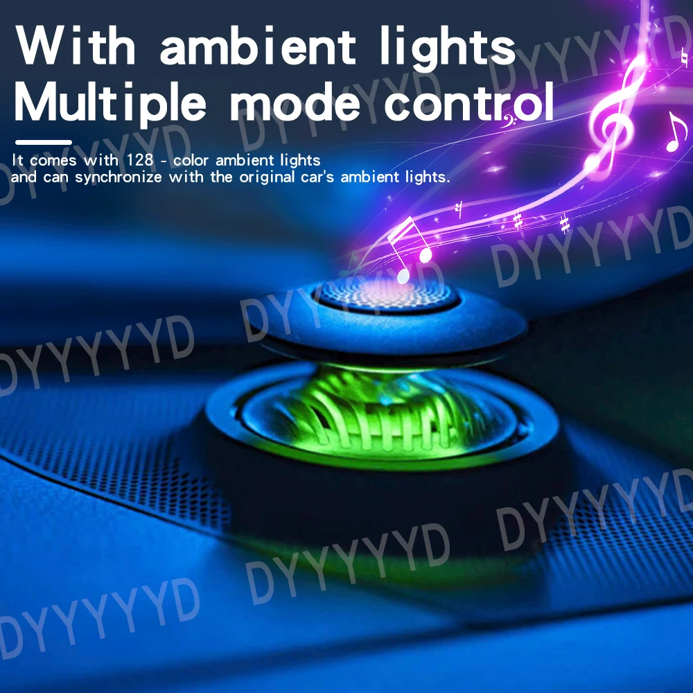 لكزس ES 2018-2023 RX 2016-2023 رفع مكبر الصوت المتكلم أداة معلقة الكهربائية ثلاثة أضعاف القرن APP التحكم LED 64 ألوان #3