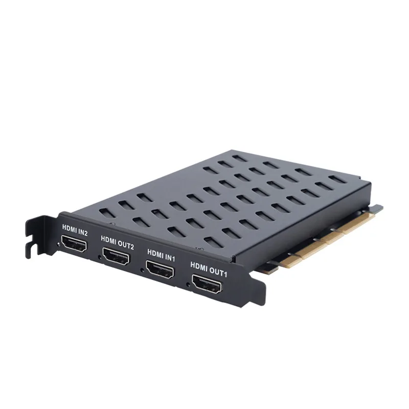 

2 channel 4K HDMI video capture card PCIe built-in high definition recording vmix multi-position guide linux