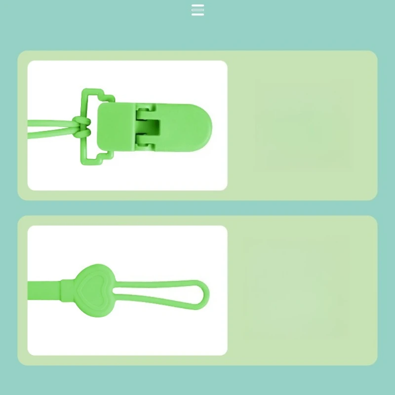 سلسلة سيليكون ربط حزام ل مصاصة الطفل التسنين كليب الوليد عضاضة سلسلة الحلمة حامل التمريض الملحقات #5