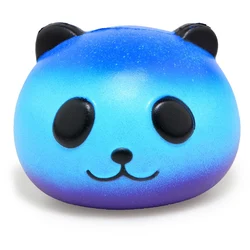 Jumbo squishy colorido galaxy panda bonito lento subindo estresse reliever macio squeever brinquedo pão do plutônio scented presente do divertimento de natal para o miúdo