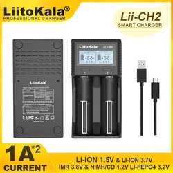 Liitokala Lii-CH2 Lii-M4S 3.7V 1.2V LCD Multifunction 18650 26650 21700 17355 18350 14500 AA AAA NIMH/CD Li-ion Battery Charger