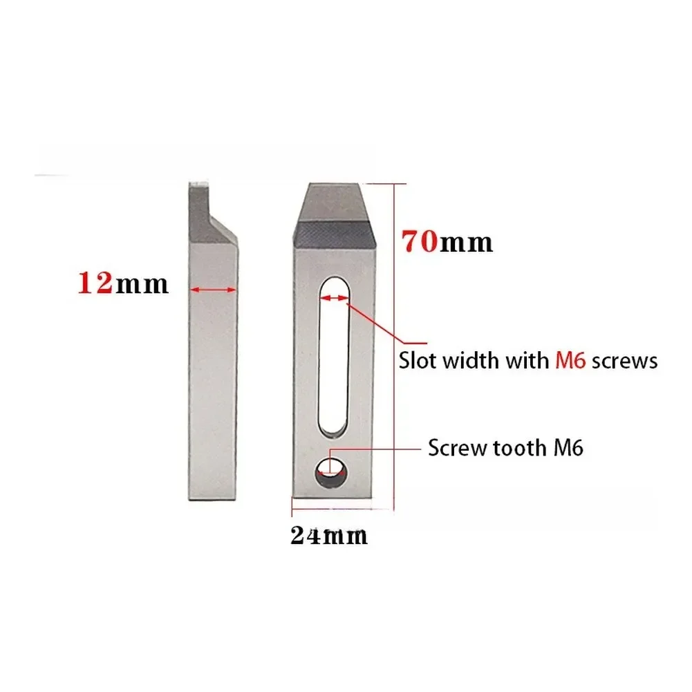 

For EDM Workshop A 70*22*12mm M6 EDM Clamp Easy Installation CNC Tool Holder Tool Easy Installation Stainless Steel Construction