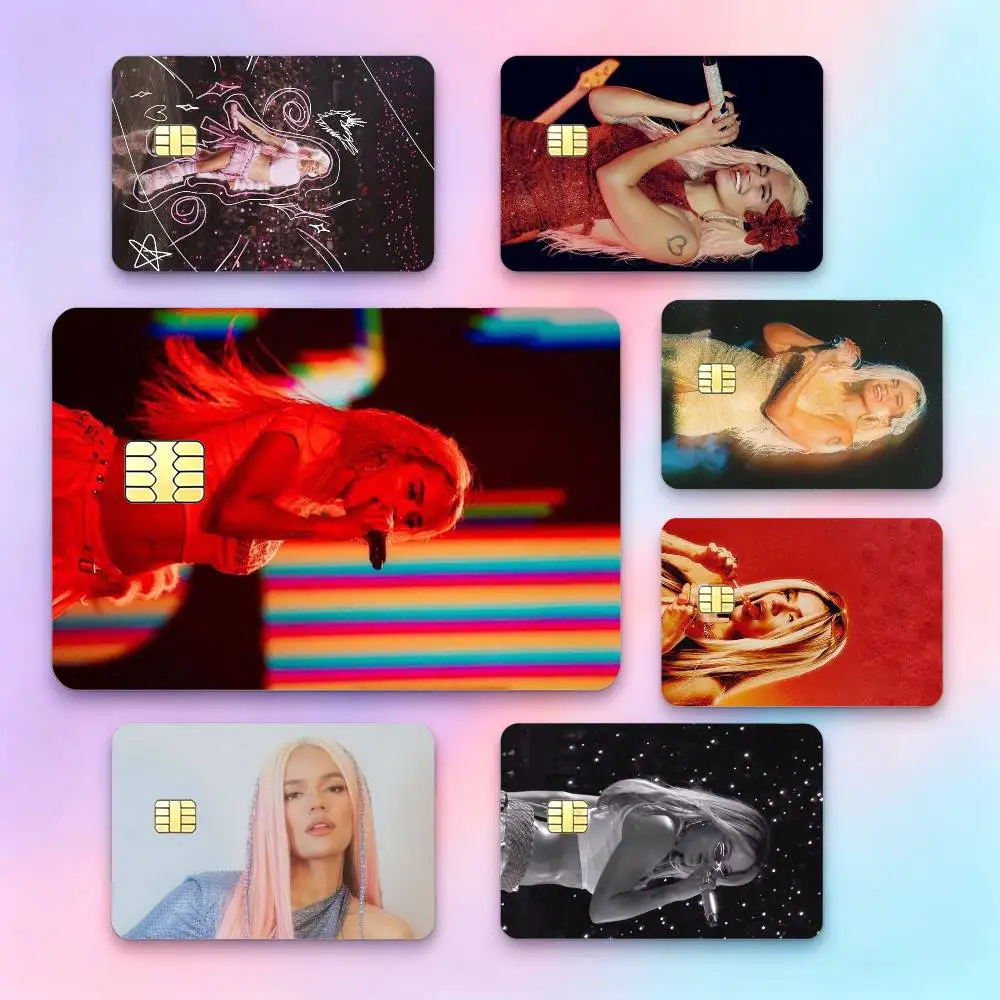 Latin Singer K-Karol G  Credit Card HD Stickers Small Chip Waterproof Sticker Game Card Decal Gift