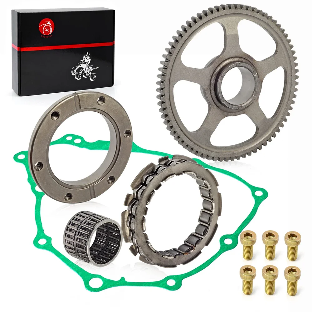 Starter Clutch One Way Bearing and Gear Idler Kit & Gasket For Honda 1999-2007  TRX400EX Sportrax 400 2x4