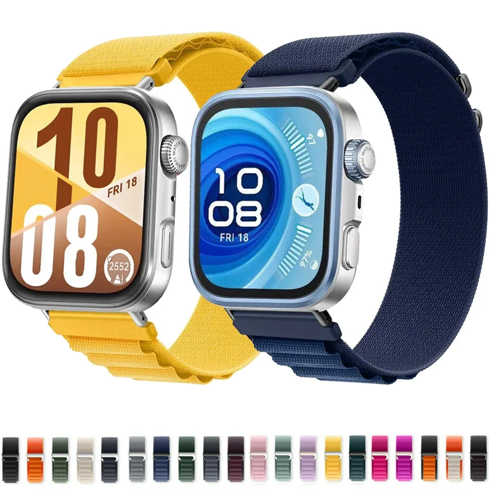 Alpine Loop Nylon Strap for Huawei Watch Fit 4 Pro Sports Replaceable Wristband for Huawei Watch Fit 4/Fit 3 Breathable Bracelet