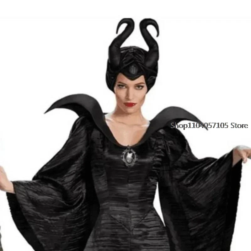 Black Witch Costume Halloween Party Show Costume Export Game Uniform Maleficent  Anime Cosplay Halloween Costumes for Women